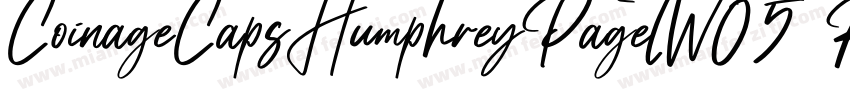 CoinageCapsHumphreyPagetW05 Regular字体转换